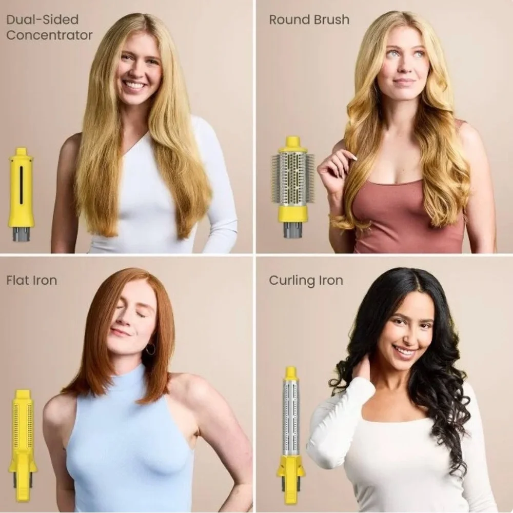 Drybar Yellow All Inclusive Air + Active Heat 8 in 1 Multi-Styler